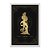 Quadro Decorativo Horoscopo Signo Virgem Detalhes Dourados - Imagem 1
