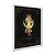 Quadro Decorativo Horóscopo  Signo Touro Detalhes Dourados - Imagem 2