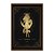 Quadro Decorativo Horóscopo  Signo Touro Detalhes Dourados - Imagem 5