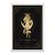 Quadro Decorativo Horóscopo  Signo Touro Detalhes Dourados - Imagem 1