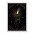 Quadro Decorativo Mão Tocando Estrela Místico Detalhes Dourados - Imagem 1