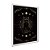 Quadro Decorativo Gato Fases Mistico Da Lua Detalhes Dourados - Imagem 2
