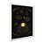 Quadro Decorativo Planetas Astronauta Detalhes Dourados - Imagem 2