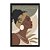 Quadro Decorativo Silhueta Mulher Negra Com Turbante Bege Verde - Imagem 3