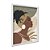 Quadro Decorativo Silhueta Mulher Negra Com Turbante Bege Verde - Imagem 2