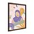 Quadro Decorativo Mulher Com Turbante Roxo Folhas Amarelas - Imagem 6