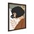 Quadro Decorativo Mulher Cabelo Curto Pefil Folhas Moderno - Imagem 6