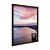 Quadro Decorativo Lago Paisagem Rosa Degradê Roxo - Imagem 6