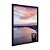 Quadro Decorativo Lago Paisagem Rosa Degradê Roxo - Imagem 4