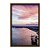 Quadro Decorativo Lago Paisagem Rosa Degradê Roxo - Imagem 5