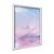 Quadro Decorativo Abstrato Nuvens Degradê Entre Rosa Branco Azul - Imagem 2