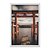 Quadro Decorativo Portão Portal Vermelho Japonês Para O Lago - Imagem 1