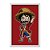 Quadro Decorativo Anime One Piece Luff Metade Esqueleto Pirata - Imagem 1