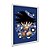 Quadro Decorativo Chibi Goku Dragon Ball Fundo Azul - Imagem 2