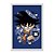 Quadro Decorativo Chibi Goku Dragon Ball Fundo Azul - Imagem 1