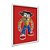 Quadro Decorativo Jogo Vintage Crash Chibi Estilizado Fundo Vermelho - Imagem 2