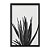 Quadro Decorativo Planta Babosa Minimalista Preto - Imagem 3