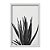 Quadro Decorativo Planta Babosa Minimalista Preto - Imagem 1