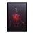 Quadro Decorativo Esqueleto Coração Preto Vermelho - Imagem 3