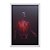 Quadro Decorativo Esqueleto Coração Preto Vermelho - Imagem 1