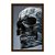 Quadro Decorativo Caveira Estampa Cinza Abstrata - Imagem 5