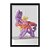 Quadro Decorativo Contemporâneo Roxo Vermelho Abstrato - Imagem 3