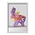 Quadro Decorativo Contemporâneo Roxo Vermelho Abstrato - Imagem 1