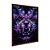 Quadro Decorativo Efeito Tinta A Óleo Tigre Roxo Azul - Imagem 6