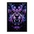 Quadro Decorativo Efeito Tinta A Óleo Tigre Roxo Azul - Imagem 3