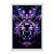 Quadro Decorativo Efeito Tinta A Óleo Tigre Roxo Azul - Imagem 1