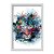 Quadro Decorativo Colorido Leoa Borboleta Abstrato - Imagem 1