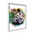 Quadro Decorativo Efeito Tinta Splash Leão Estilizado Colorido - Imagem 2