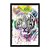 Quadro Decorativo Tigre Branco Efeito Aquarela - Imagem 3
