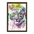 Quadro Decorativo Tigre Branco Efeito Aquarela - Imagem 5