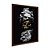 Quadro Decorativo Preto Caveira Grega Dourada - Imagem 6