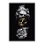 Quadro Decorativo Preto Caveira Grega Dourada - Imagem 3