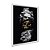 Quadro Decorativo Preto Caveira Grega Dourada - Imagem 2