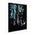 Quadro Decorativo Abstrato Efeito Tinta Fresca Azul Preto Verde - Imagem 4