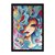 Quadro Decorativo Efeito Aquarela Colorido Mulher Rosa Abstrato - Imagem 3