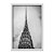 Quadro Decorativo Arquitetura Topo Empire State Preto E Branco - Imagem 1