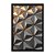 Quadro Decorativo Piramides Mosaico Dourado Efeito 3D Abstrato - Imagem 3