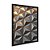Quadro Decorativo Piramides Mosaico Dourado Efeito 3D Abstrato - Imagem 4