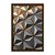 Quadro Decorativo Piramides Mosaico Dourado Efeito 3D Abstrato - Imagem 5