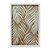 Quadro Decorativo Planta Folhas Estética Bege Efeito 3D - Imagem 1