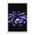 Quadro Decorativo Flor Lótus Furtacor Fundo Preto - Imagem 1