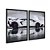 Kit Dois Quadros Decorativos Super Carro Lamborghini Branca Fundo Nevoeiro - Imagem 4
