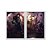 Kit Dois Quadros Decorativos League Of Legends Nipes Personagens LOL - Imagem 1