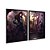 Kit Dois Quadros Decorativos League Of Legends Nipes Personagens LOL - Imagem 4