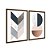 Kit Dois Quadros Decorativos Moderno Contraste Entre Formas Geométricas Abstrato - Imagem 6