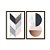 Kit Dois Quadros Decorativos Moderno Contraste Entre Formas Geométricas Abstrato - Imagem 5